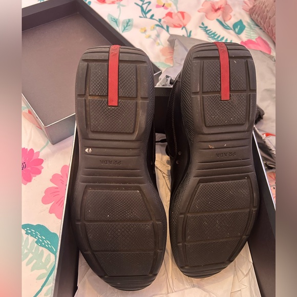 Mens Black PRADA Nevada Bike Trainers - Picture 7 of 9